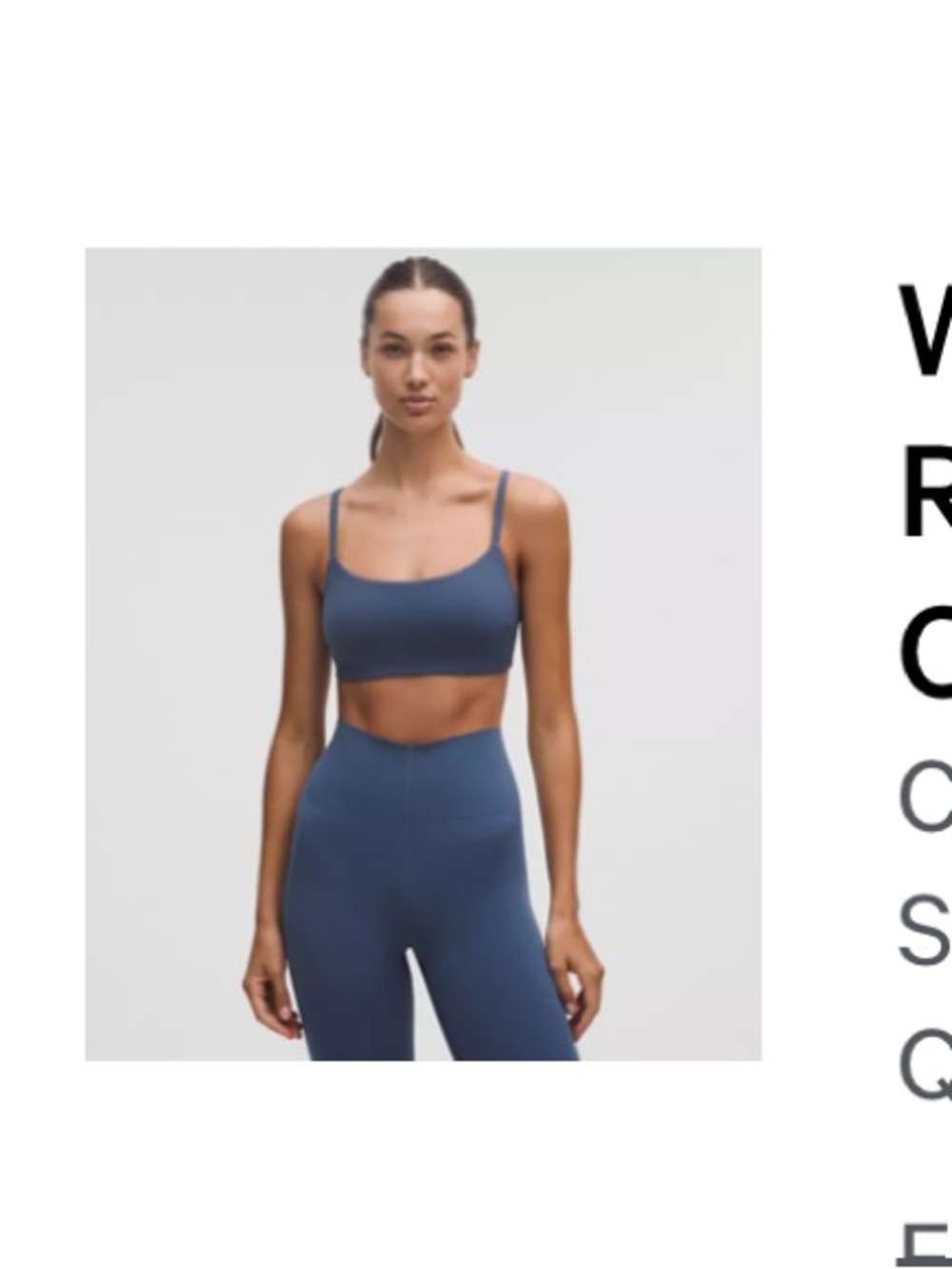 Lululemon Wunder Train Strappy Racer Bra *Light Support, C/D Cup